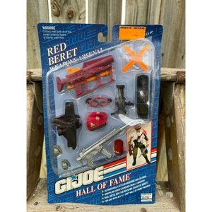 Vintage 93' G.I. Joe Hall of Fame Red Beret Weapons Arsenal